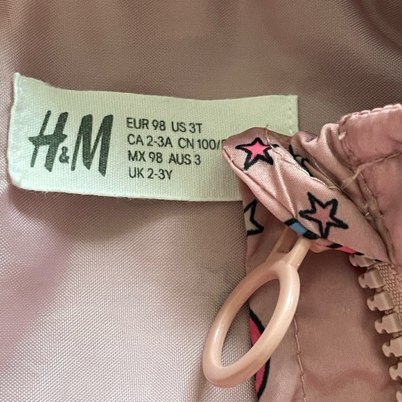H&M Kids Hooded Unicorn Print Windbreaker - Picture 8 of 9